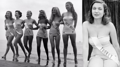 1952 Türkiye güzeli Gelengül Melek Erman’a veda 1952 Türkiye güzeli Gelengül Melek Erman’a veda