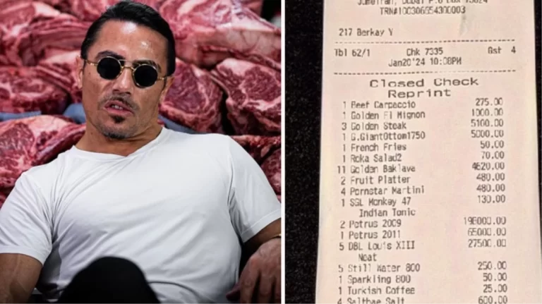 Nusret, Dubai restoranında kesilen fişi yayınladı! Hesabı görenlerin ağzı açık kaldı Nusret, Dubai restoranında kesilen fişi yayınladı! Hesabı görenlerin ağzı açık kaldı
