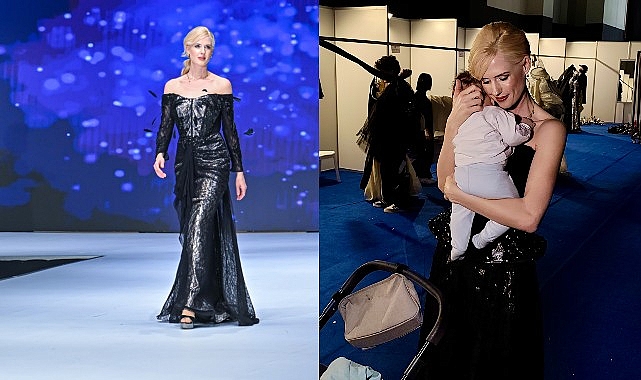 Wilma Elles Defilede Göz Kamaştırdı, Kuliste Oğlunu Uyuttu Wilma Elles Defilede Göz Kamaştırdı, Kuliste Oğlunu Uyuttu