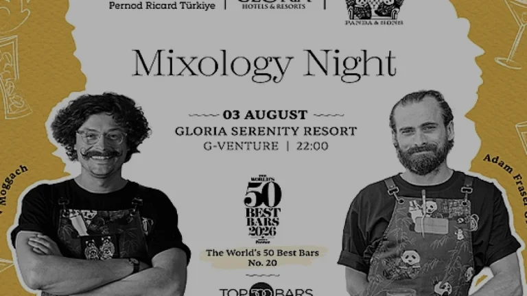 Dünyanın En İyi Kokteyl Barı Panda Sons Gloria Serenity Resorta Geliyor