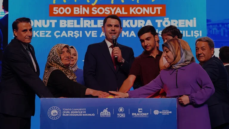 Malatyada 8 Bin 448 Sosyal Konutun Kurası Çekildi